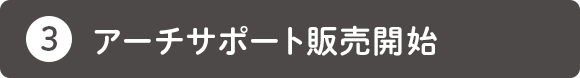 アーチサポート販売開始